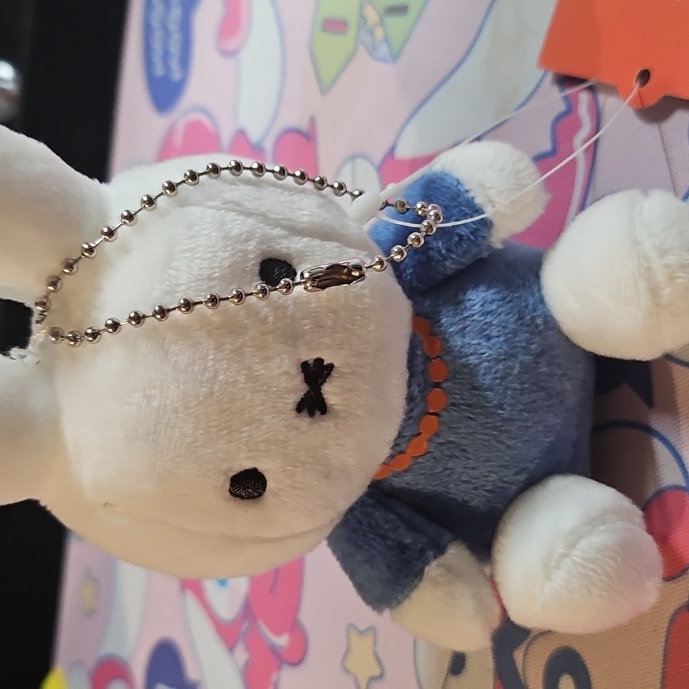 Miffy Keychain with Blue Outfit